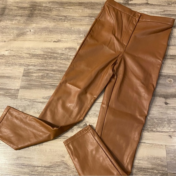 Aritzia Pants - Brown Wilfred Free Aritzia Faux Leather Pants
